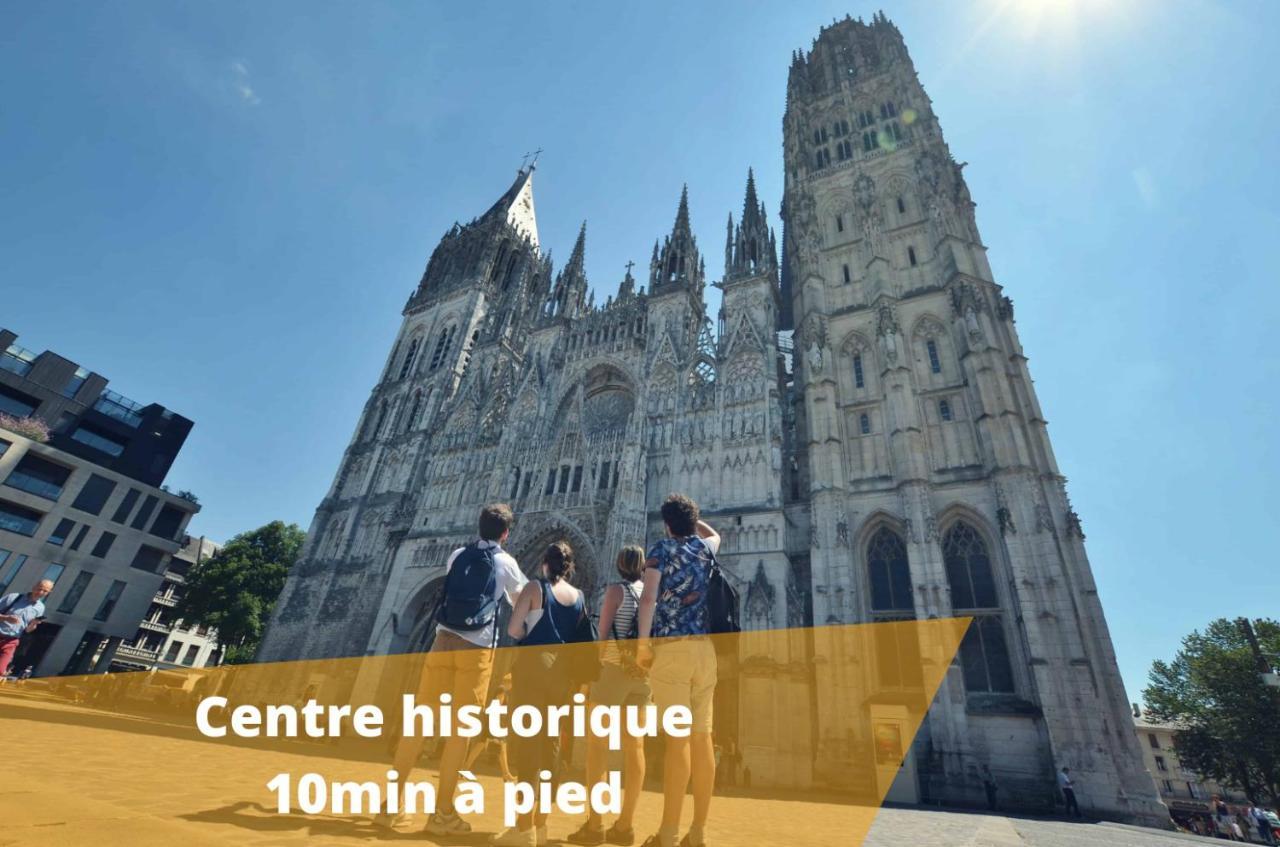 Ferienwohnung Rouen Vue Cathedrale Exterior foto